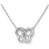 butterfly Collana In Argento Sterling Con Lunghezza Regolabile E Pendente Per Bambini