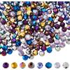 DICOSMETIC 400 pezzi 8 colori perline di vetro di cristallo 6 mm perline rotonde sfaccettate briolette perline distanziate perline di cristallo sfaccettate per la fabbricazione di collane bracciali e