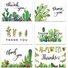 KiDEPOCH Biglietti di ringraziamento con cactus, confezione da 36 biglietti di ringraziamento con buste, 10,2 x 15,2 cm, acquerelli, colori assortiti, biglietti di ringraziamento per matrimoni, feste nuziali,