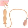 GKLWEJ Plug anale gonfiabile, dildo gonfiabile con pompa, plug gonfiabile, giocattolo anale, massaggiatore punto G, giocattolo sessuale anale per uomini estremi, colore della pelle