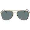 Calvin Klein CK21306S Occhiali da Sole, Satin Gold, Taglia Unica Unisex-Adulto
