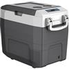 Melchioni Family | GLACIALE 50L Frigorifero portatile con scomparto refrigerante e congelatore, temperatura da +10°C a -18°C, 12V/24V auto, LED, display e maniglie retraibili