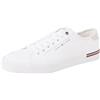 Tommy Hilfiger Core Corporate Vulc Canvas Fm0Fm05398, Basso Top, Uomo, Bianco (White), 41 EU