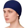 Annlpoy 2pcs cuffia piscina donna e uomo nuoto in tessuto a coda di pesce, traspirante e ad asciugatura rapida, cuffia da bagno per donne, per capelli lunghi e corti, protegge i capelli durante il nuoto