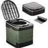 Kensbro WC Portatile, 70L Gabinetto Portatile Adulti, WC Chimico Portatile, può Trasportare 150 kg, per Esterni, Campeggio, Festival, Ingorgo, Tende, Verde