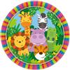 Bigiemme Piatto carta 18 cm - 8 pezzi - Animali della Giungla