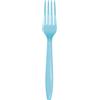 Bigiemme Forchetta plastica 18 cm - 24 pezzi - azzurro pastello