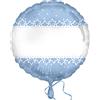 Bigiemme Palloncino foil personalizzabile 45 cm - 1 pezzo - baby stelle azzurro
