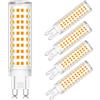 ZYGODLUK G9 Lampadine Led 12W, Luce Bianca Calda 2700K 12W Equivalente 120W Lampada Alogena, AC100-240V, 124 LEDS Angolo a fascio 360 °, Non Dimmerabile, Nessun Sfarfallio Lampadina Led G9, 5 Pezzi