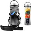 AF-WAN Blender Custodia portatile con tracolla per Ninja BC151EUBK/BC151EUNV/BC151EUCR/BC151EUEM/BC151EUPR/BC151EUWH Blast Frullatore Senza Fili Portatile 530ml (Nero A Quadri)