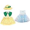 Guador Vestiti Bambole,Guador Vestiti Bambole Reborn Vestiti Per Bambole Adatto Per Bambole Da 35 a 45cm Regalo Ragazza Vestiti Bambole (Abiti blu e giallo, set 3 pezzi)