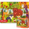 QUOKKA Puzzle per Bambini da 3 a 5 anni - Puzzle 30 Pezzi Bambini Piccoli da 2 a 4 anni - Puzzle Educativi Foresta per Bambini da 4 a 6 anni - Giocattoli Educativi Regalo per Ragazzi e Ragazze