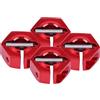 Dilwe Adattatori per mozzi ruota esagonali, 12 mm universale per auto HSP 1/10 Scale RC(6mm, rosso)