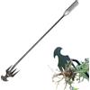 Generico Zappe da Giardino per Diserbo, Sarchiatore Manuale con Manico, Earchiatore per Erbacce Professionale, Attrezzi per Diserbo, Estirpatore Erbacce orto, Estirpatore Erbacce Manuale (Argento 50CM)