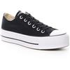 Converse All Star Lift Clean Platform Donna Black White