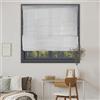 MADECOSTORE Tenda in voile strutturato, colore: bianco, dimensioni: 60 x 180 cm