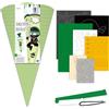 URSUS 9910002-Set Ninja, in Cartone Ondulato 3D da 260 g/m², Realizzazione di Un Cono Scolastico, a 6 Facce, Altezza Circa 68 cm, Diametro 20 cm, Paper, Multicolor, Normal