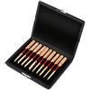 Tbest Scatole Porta Ance Oboe,Oboe Reed Cassa, Scatola In Legno + Cuoio Di Reed Del Supporto Per 10/12/Pezzi Oboe Ance, 10,12,20(10)