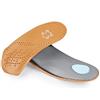 JHTSOLE Solette Ortesi Supporto per Arco Plantare 3/9 Inserti per Fascite Plantare Cuscino per Tacco Metatarsale Pelle Sottile per Piedi Piatti Camminata Semirigida per Arco Plantare 43-44