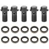 Tbest Guarnizione Kit rondella di tenuta, Frizione freno 5 pezzi Moto Banjo Bulloni e rondelle sostituzione per cilindro maestro pinza freno M10 x1,25/M10 * 1,0 mm(M10×1mm)