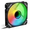 Sharkoon ventola shark mirror pwm rgb reverse 120x120x25mm black