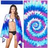 Edmirfun Telo Mare, 160×80cm Telo Mare Microfibra, Colorato Tie-Dye， Asciugatura Rapida, Telo Bagno Senza Sabbia, Coperta Mare Donna, Per Adulti，Bambina Uomo，Spiaggia, Sauna, Fitness, Yoga