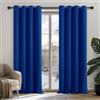 Deconovo Tende Oscuranti per Interni 2 Pezzi 183 CM Altezza, Termiche Isolanti, Anti-Rumore, con Anelli, Ideali per Camera da Letto e Soggiorno, 132x183 CM, Blu Elettronico