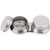 Walfront Doppia tavolozza, Scodellino per tavolozza, in acciaio inox, ampia apertura, con coperchio e clip, contenitore per pittura acrilica o a olio