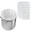 QILEMI Sacchetto Filtro Nylon 200 Micron Sacchetto Filtrante Latte Vegetale 5 PCS Diverse Dimensioni Panno Filtrante a Maglia Fine Tessuto Filtrante in Nylon Riutilizzabile con Coulisse per Vino Birra