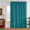 PONY DANCE Tende Soggiorno Moderne Tenda Oscurante Camera da Letto Curtain per Salotto Eleganti Termica Isolante con Fettuccia 1 Pezzo 300x245 CM, Blu Pavone