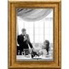 CABBEL Cornice portafoto A4, 21x30 cm, in argento vintage, stile barocco elegante, con vetro acrilico infrangibile - per poster, foto o certificati - perfetta per soggiorno, ufficio o galleria