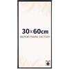 Dutch Frame Factory - Cornice 30x60 cm - Nero Lucente - Cornice per foto in Plastica con vetro plastico Antiriflesso - Cornice portafoto 30x60 cm - Easy