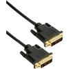 HDSupply DC130-020 DVI-D cavo Dual Link (connettore DVI-D (24 + 1) - connettore DVI-D (24 + 1)), contatti dorati, 2,00 m, nero
