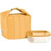 Guzzini - On the Go, Set Borsa Termica Piccola con Contenitore Handy Bio - Giallo Mango, 22x18xh22 cm - 7 Lt - 032915236