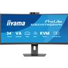Iiyama Monitor Led 34'' iiyama ProLite XCB3497WQSNPH Curvo UWQHD 3440x1440p/0.4ms/Classe F/Nero [XCB3497WQSNPH-B1]