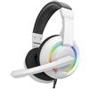 BARACUDA Cuffie Baracuda BGH-021 Hydra RGB A padiglione 2x3.5mm/Usb Da gioco con microfono Bianco [HYDRA-W]