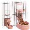 Oncpcare Dispenser di cibo per conigli, bottiglia d'acqua automatica, per piccoli animali domestici, per coniglietti, porcellini d'India, furetti