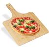 Relaxdays Pala per Pizza, Paletta Rettangolare 1 x 50 x 38 cm, Manico, per Pane al Forno, Focacce, in Bambù, Naturale