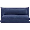 EVERGREENWEB MATERASSI & BEDS EVERGREENWEB - Divano Letto Futon - Tatami allungabile - Poltrona letto 2 posti da Pavimento con Schienale Regolabile + Cuscino Sfoderabile - Materasso Piazza e Mezza, Blu | KUMO