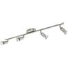 Eglo LED Plafoniera Buzz-LED, lampada da soffitto 4 fiamme, faretti