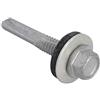 Forgefix - Fortfhh5532 sezione techfast adesivo trapano vite a testa esagonale fasci di 5,5 x 32 mm