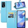 BOCTECH Cover per OPPO A54S / A16S / A16, Custodia a Libro Portafoglio in Pelle PU e Silione Morbido con Porta Carte, Magnetica e Supporto Flip Case Antiurto per OPPO A54S / A16S / A16, Blu