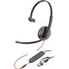 POLY Headset HP Poly Blackwire 3210 Nero
