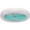 Dpofirs Ventilatore da Soffitto Senza Lama da 9,8 Pollici con Luci, Piccolo Ventilatore da Soffitto a LED Regolabile Silenzioso E27 36W con Telecomando, Piccola Luce per Ventilatore da