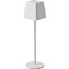 V-TAC Lampada da Tavolo senza Fili LED Dimmerabile con Comandi Touch - Lampada Bianca Wireless Uso Interno ed Esterno IP54 da Casa o Ristorante - Batteria 4000 mAh - 3000K Bianca Calda