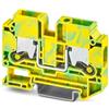 PHOENIX CONTACT XTV 10-PE - Morsetto di collegamento semplice, verde, giallo, 10 mm², Push-X, confezione da 50 pezzi