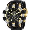 Invicta Bolt Orologio da Uomo in acciaio inossidabile con movimento Quarzo - 48mm, Nero/argento/oro