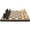 Master of Chess Scacchiera in Legno da Torneo 50 cm - Fatto a Mano Grandi Scacchiera Portatile - Set di Scacchi Pieghevoli per Bambini e Adulti - Con Figure STAUNTON NO.5