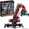 LEGO Technic Movimentatore di Materiali, Modello da Costruire con Gru Giocattolo, Funzioni Manuali e Pneumatiche, Giochi Educativi, Idee Regalo di Compleanno per Bambine e Bambini 42144