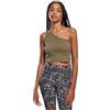 Urban Classics Top Asimmetrico, da Donna T-Shirt, Cachi, XS